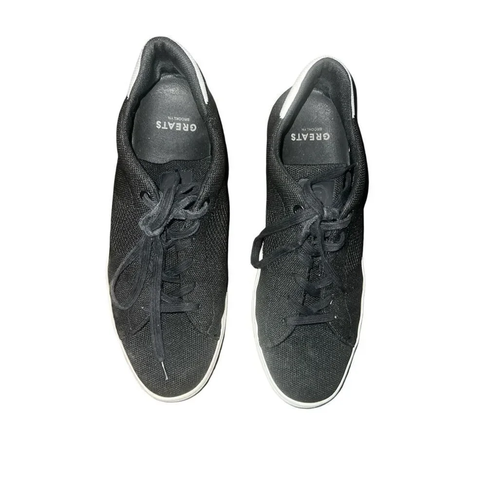 ✨GREATS Men’s Royale Knit Lace Up Black Sz 11 Sneakers✨